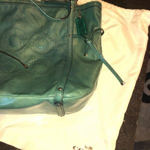 COACH Audley Lagoon Patent Leather Tote bag 19569